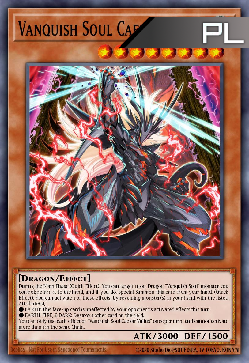 Vanquish Soul Caesar Valius - RA04-EN046 - 1st Edition - Platinum Secret Rare