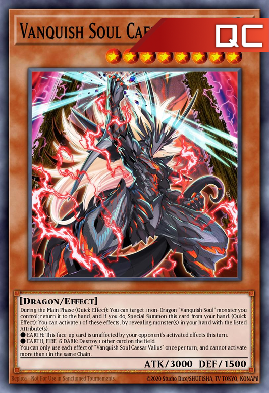 Vanquish Soul Caesar Valius - RA04-EN046 - 1st Edition - Quarter Century Secret Rare