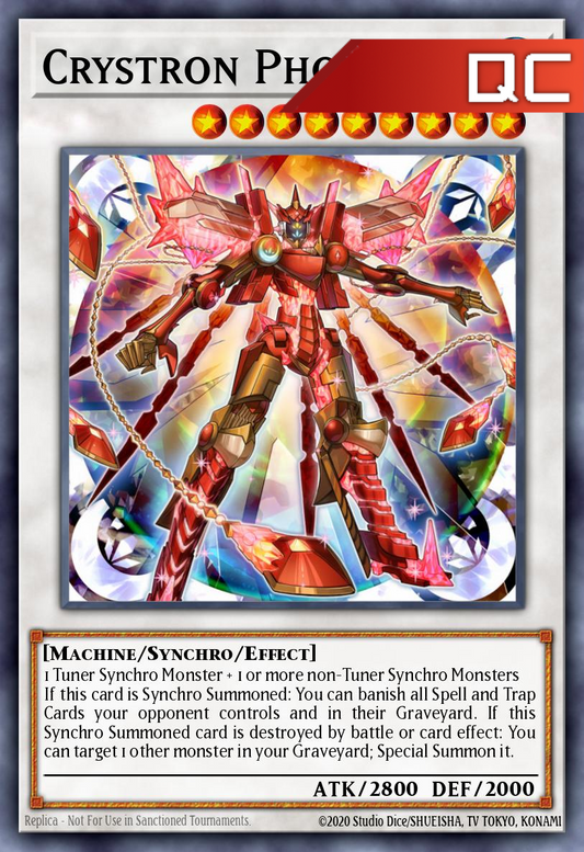 Crystron Phoenix - RA04-EN058 - 1st Edition - Quarter Century Secret Rare