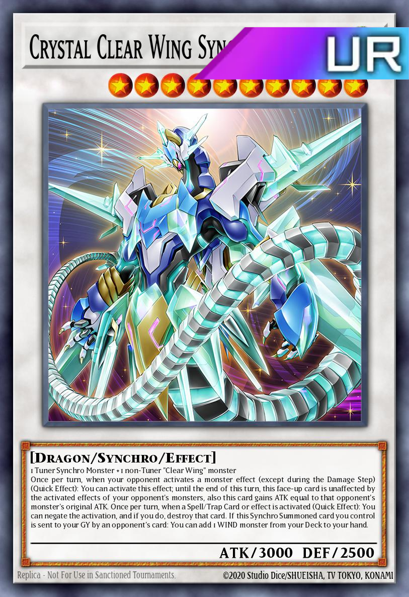 Crystal Clear Wing Synchro Dragon - RA04-EN059 - 1st Edition - Ultra Rare
