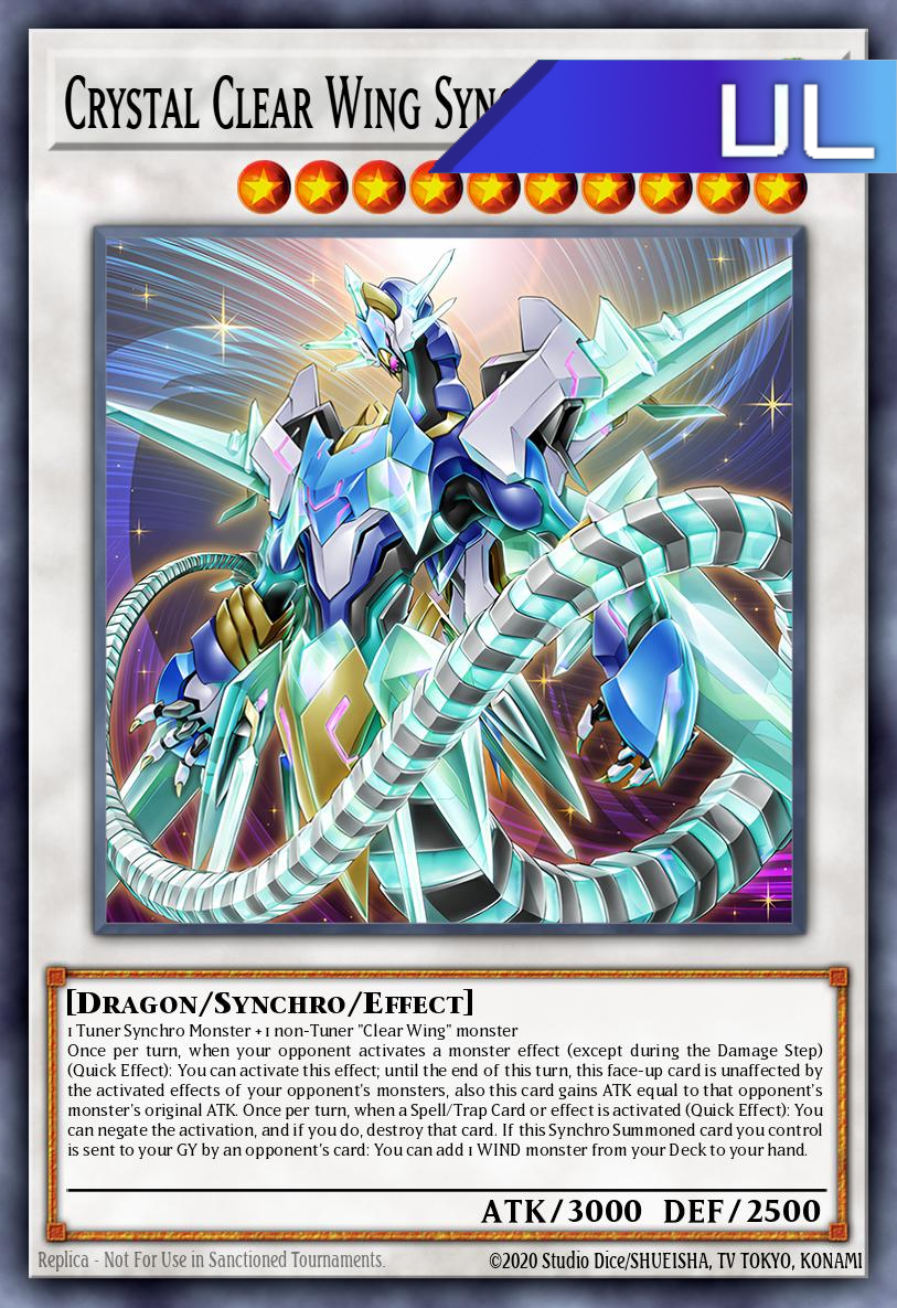 Crystal Clear Wing Synchro Dragon - RA04-EN059 - 1st Edition - Ultimate Rare