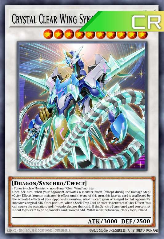 Crystal Clear Wing Synchro Dragon - RA04-EN059 - 1st Edition - Collector's Rare
