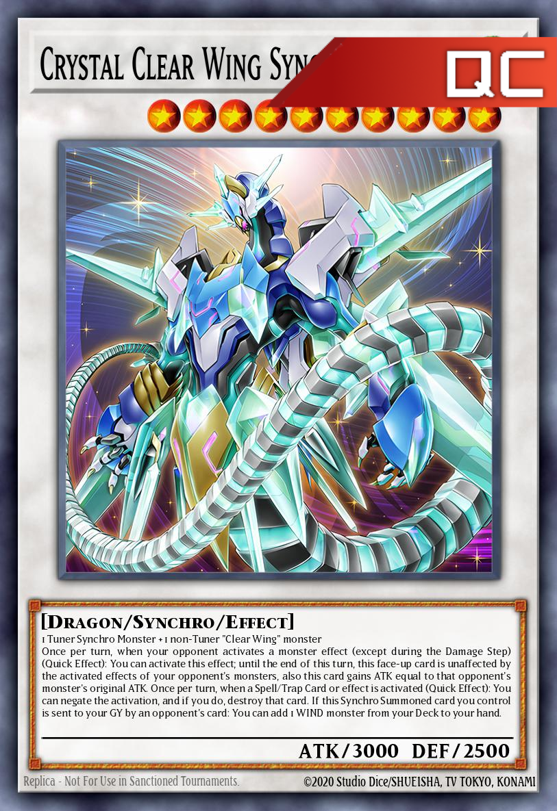 Crystal Clear Wing Synchro Dragon - RA04-EN059 - 1st Edition - Quarter Century Secret Rare