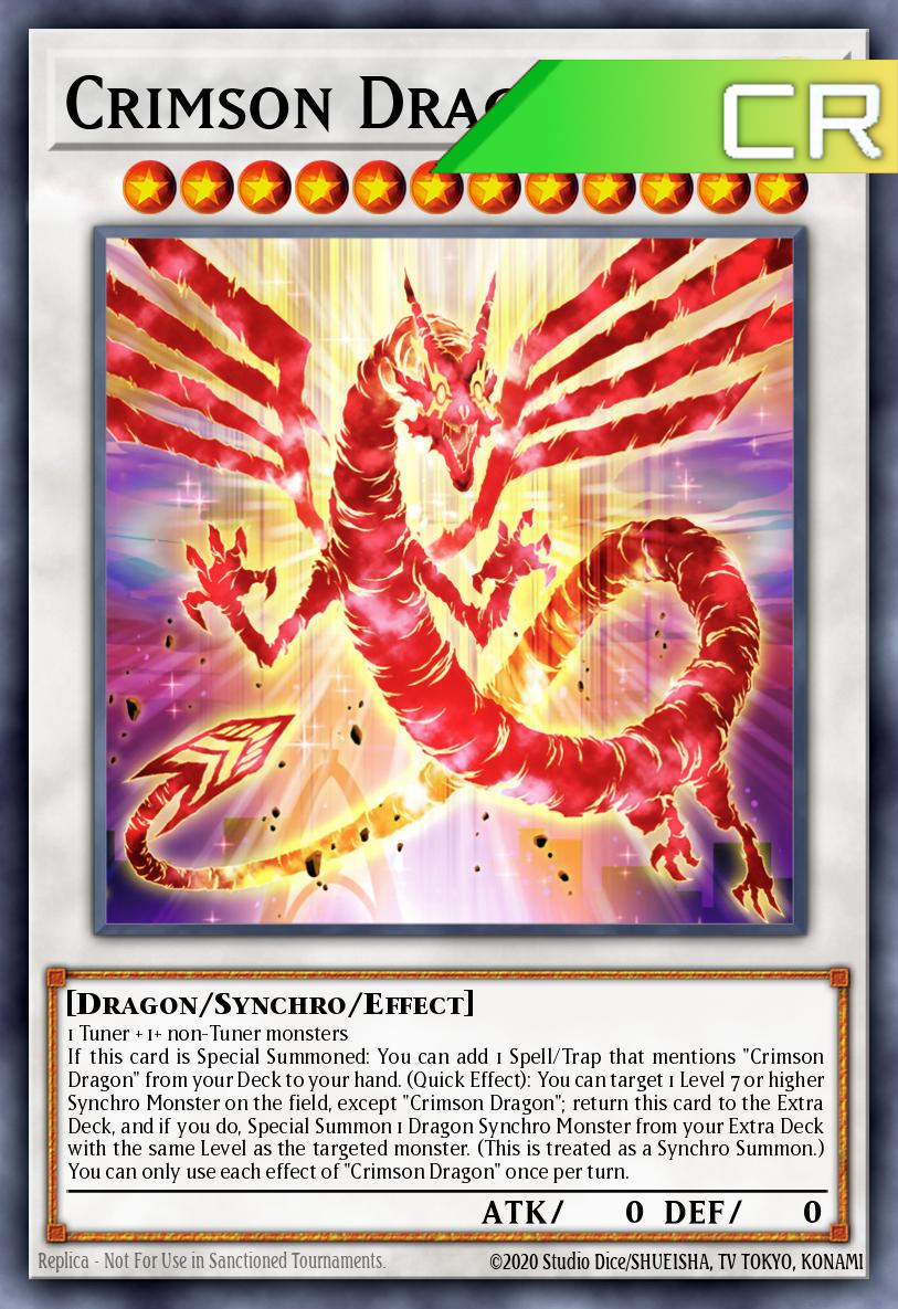 Crimson Dragon - RA04-EN061 - 1st Edition - Collector's Rare