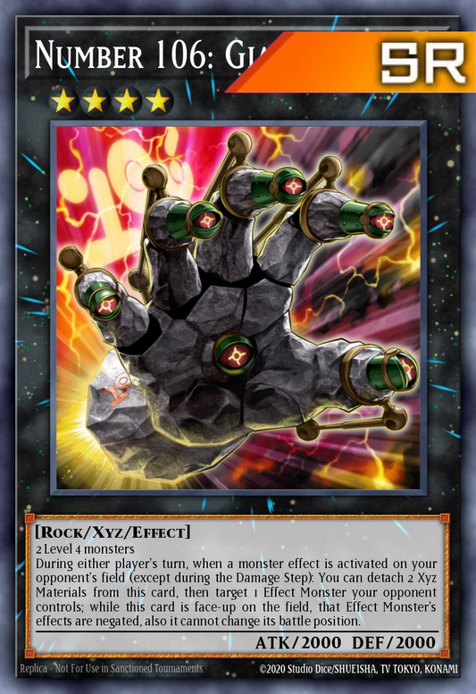 Number 106: Giant Hand - RA04-EN066 - 1st Edition - Super Rare