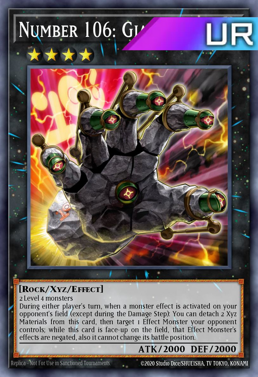 Number 106: Giant Hand - RA04-EN066 - 1st Edition - Ultra Rare