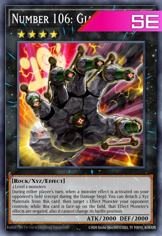 Number 106: Giant Hand - RA04-EN066 - 1st Edition - Secret Rare