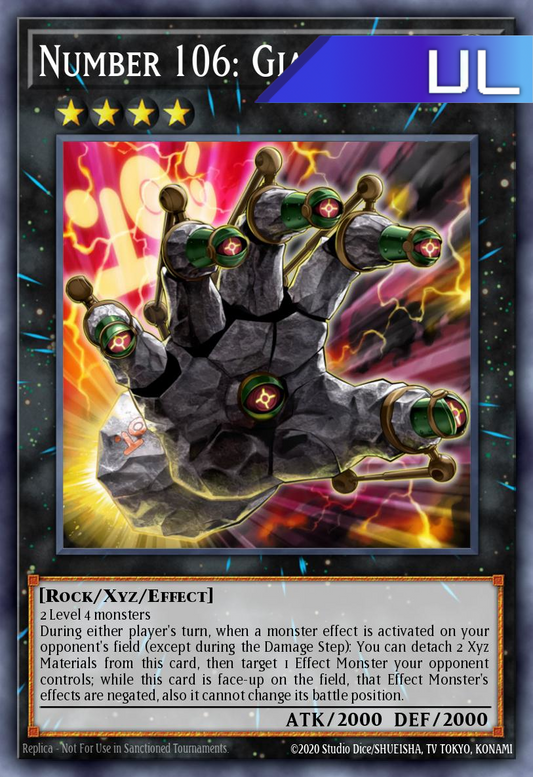 Number 106: Giant Hand - RA04-EN066 - 1st Edition - Ultimate Rare