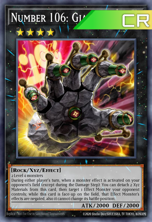 Number 106: Giant Hand - RA04-EN066 - 1st Edition - Collector's Rare