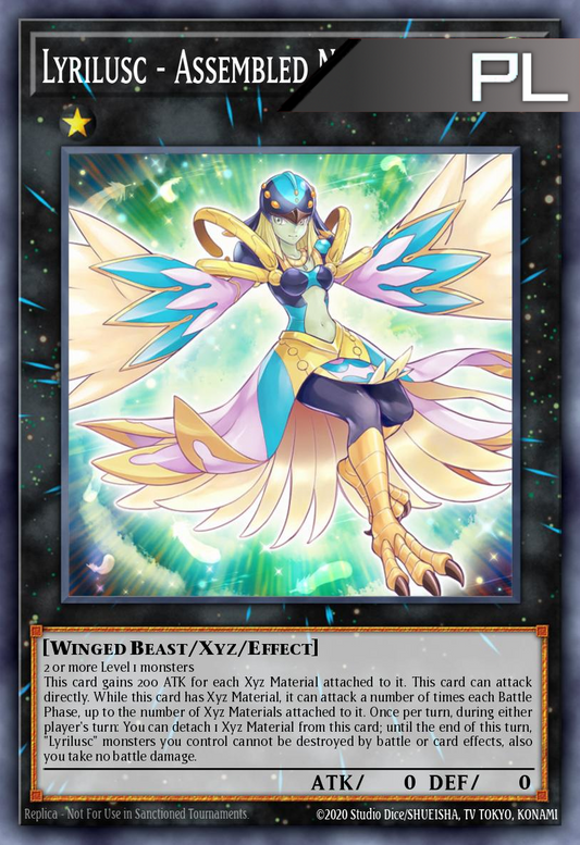 Lyrilusc – Assembled Nightingale - RA04-EN069 - 1st Edition - Platinum Secret Rare