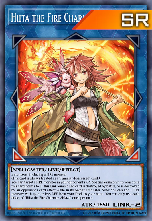 Hiita the Fire Charmer, Ablaze - RA04-EN074 - 1st Edition - Super Rare