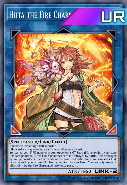 Hiita the Fire Charmer, Ablaze - RA04-EN074 - 1st Edition - Ultra Rare