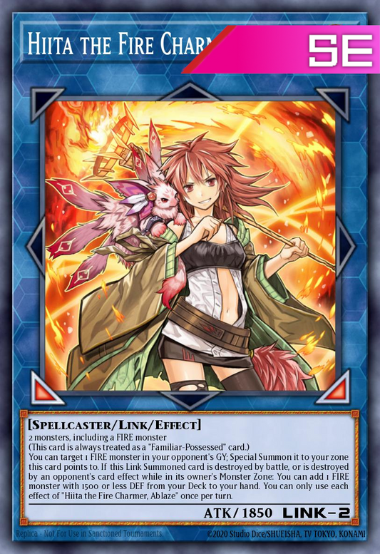 Hiita the Fire Charmer, Ablaze - RA04-EN074 - 1st Edition - Secret Rare