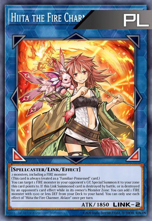 Hiita the Fire Charmer, Ablaze - RA04-EN074 - 1st Edition - Platinum Secret Rare