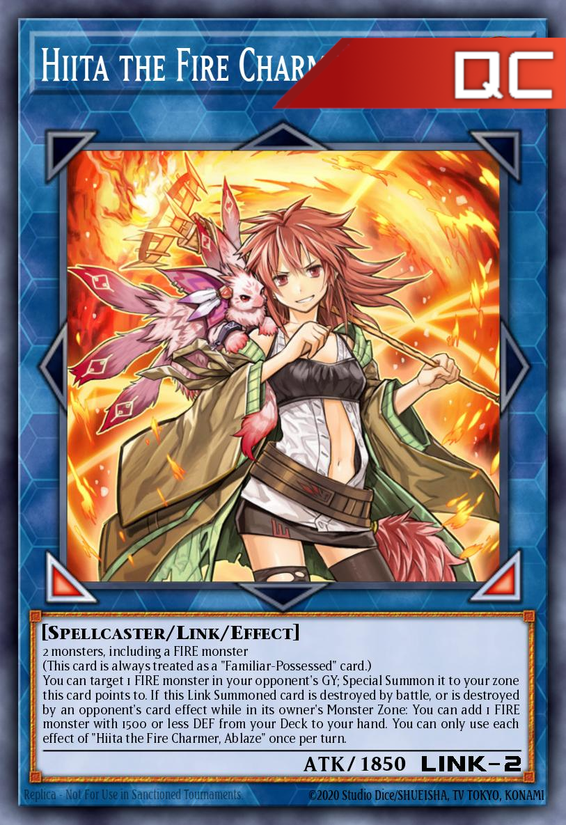 Hiita the Fire Charmer, Ablaze - RA04-EN074 - 1st Edition - Quarter Century Secret Rare