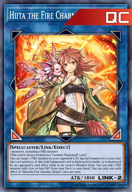 Hiita the Fire Charmer, Ablaze - RA04-EN074 - 1st Edition - Quarter Century Secret Rare