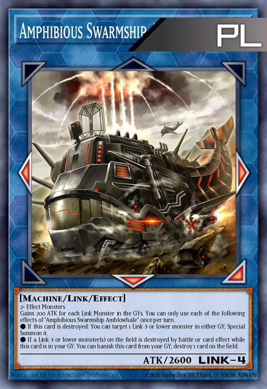 Amphibious Swarmship Amblowhale - RA04-EN077 - 1st Edition - Platinum Secret Rare