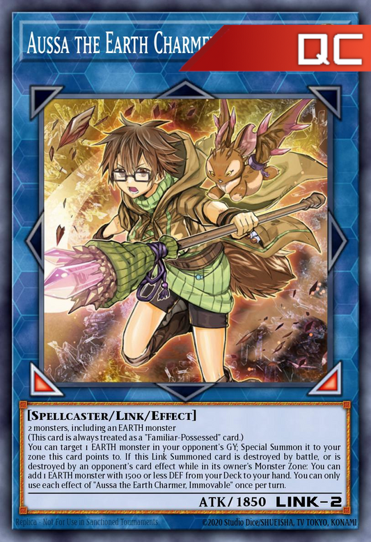 Aussa the Earth Charmer, Immovable - RA04-EN078 - 1st Edition - Quarter Century Secret Rare