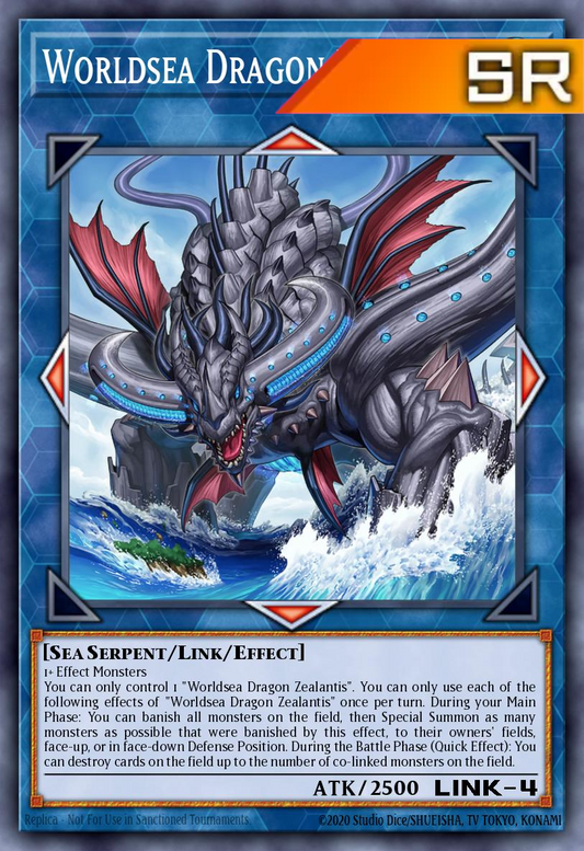 Worldsea Dragon Zealantis - RA04-EN082 - 1st Edition - Super Rare