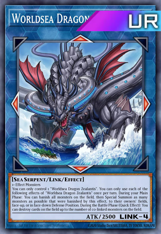 Worldsea Dragon Zealantis - RA04-EN082 - 1st Edition - Ultra Rare