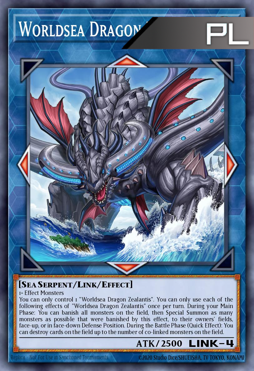 Worldsea Dragon Zealantis - RA04-EN082 - 1st Edition - Platinum Secret Rare