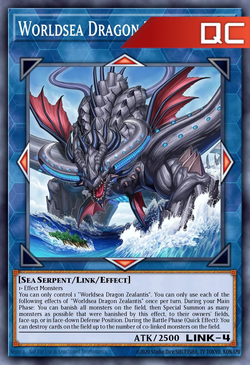 Worldsea Dragon Zealantis - RA04-EN082 - 1st Edition - Quarter Century Secret Rare