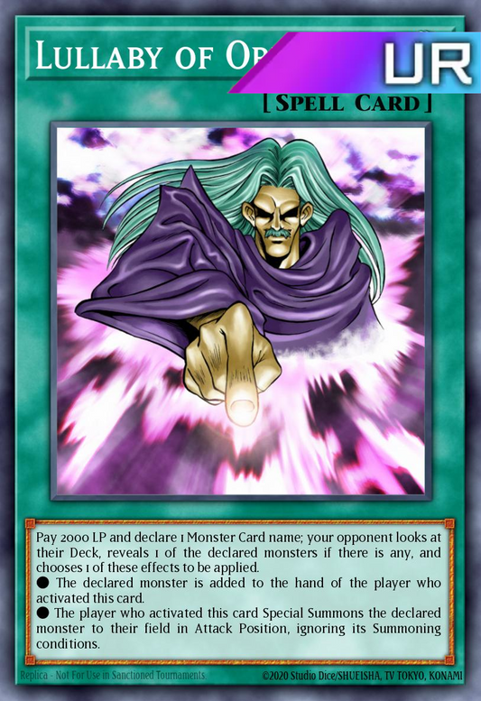 Lullaby of Obedience - RA04-EN085 - 1st Edition - Ultra Rare