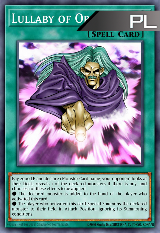 Lullaby of Obedience - RA04-EN085 - 1st Edition - Platinum Secret Rare