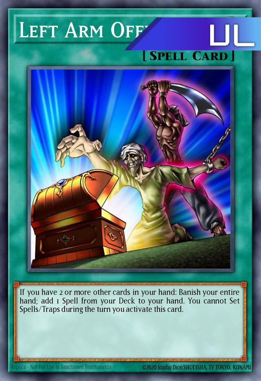 Left Arm Offering - RA04-EN086 - 1st Edition - Ultimate Rare