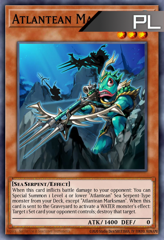 Atlantean Marksman - RA04-EN009 - 1st Edition - Platinum Secret Rare