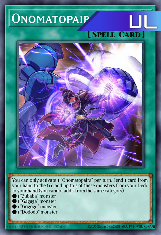 Onomatopaira - RA04-EN089 - 1st Edition - Ultimate Rare