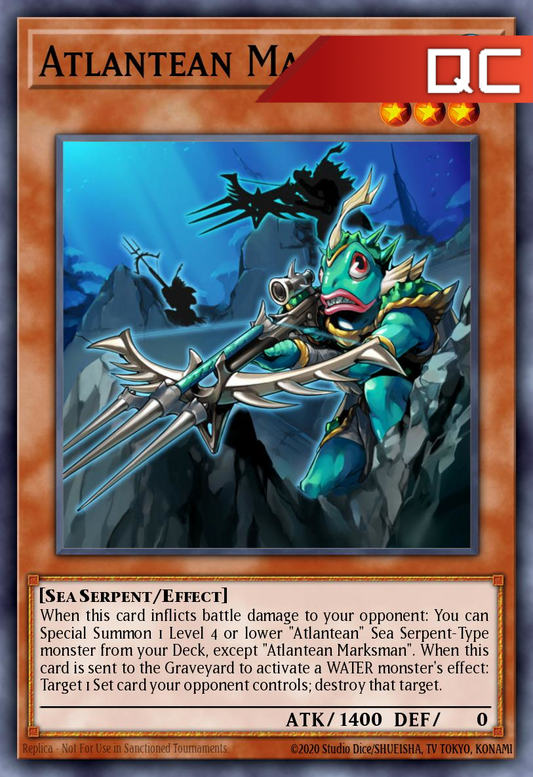 Atlantean Marksman - RA04-EN009 - 1st Edition - Quarter Century Secret Rare