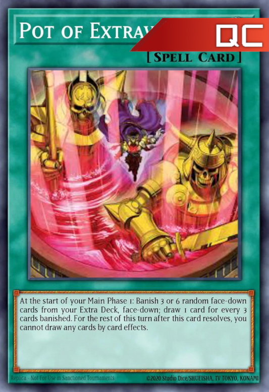 Pot of Extravagance (Alternate Artwork) - RA04-EN093 - 1st Edition - Quarter Century Secret Rare