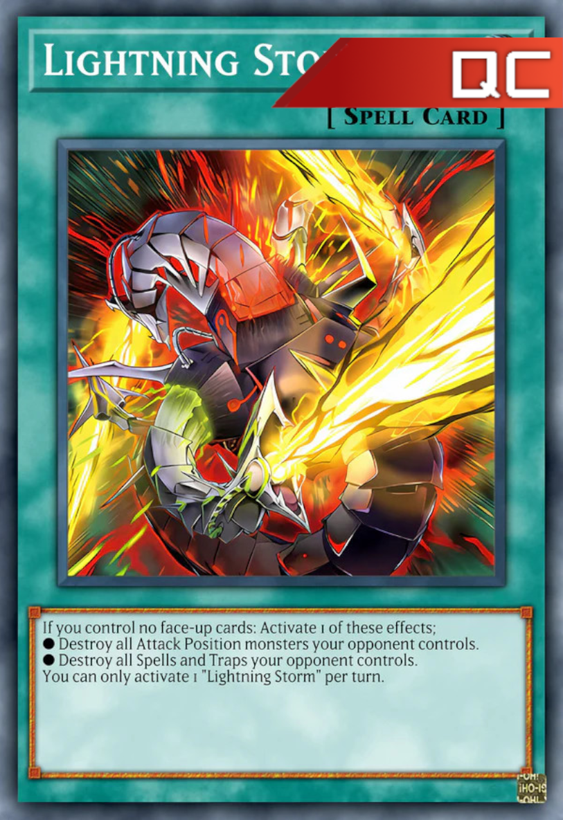 Lightning Storm (Alternate Artwork) - RA04-EN094 - 1st Edition - Quarter Century Secret Rare