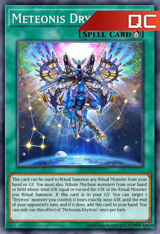 Meteonis Drytron - RA04-EN096 - 1st Edition - Quarter Century Secret Rare