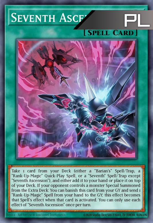 Seventh Ascension - RA04-EN098 - 1st Edition - Platinum Secret Rare