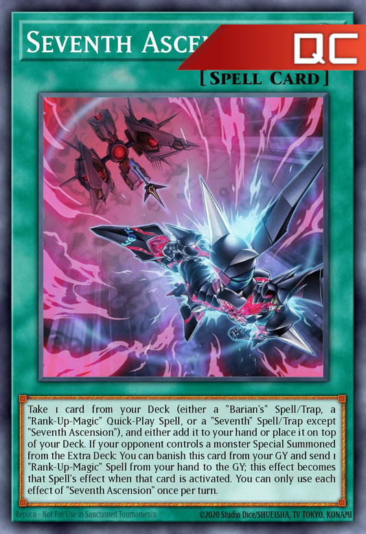 Seventh Ascension - RA04-EN098 - 1st Edition - Quarter Century Secret Rare
