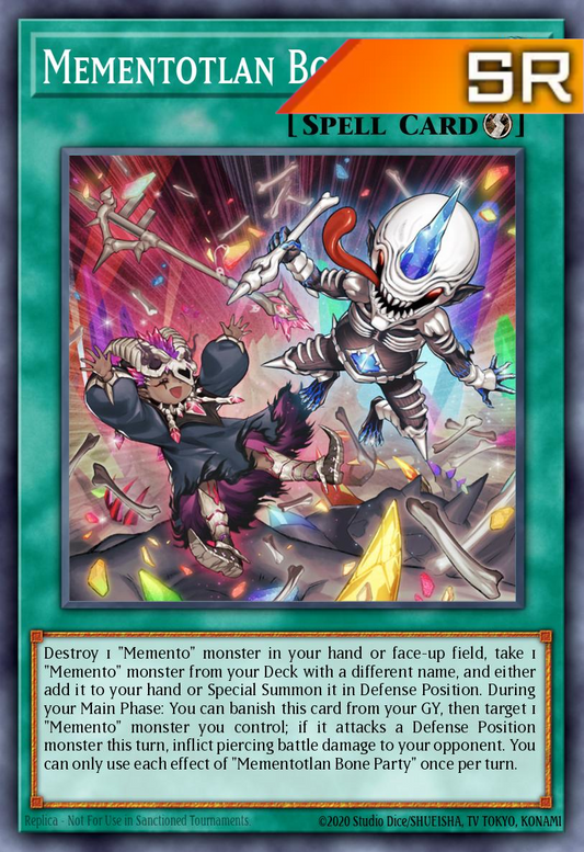 Mementotlan Bone Party - RA04-EN099 - 1st Edition - Super Rare