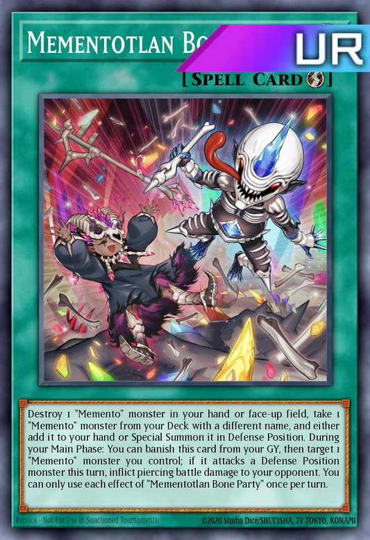 Mementotlan Bone Party - RA04-EN099 - 1st Edition - Ultra Rare