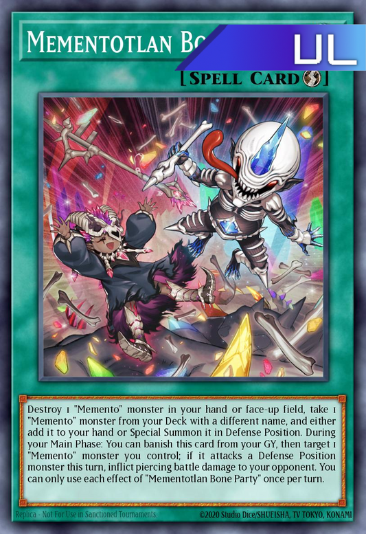 Mementotlan Bone Party - RA04-EN099 - 1st Edition - Ultimate Rare