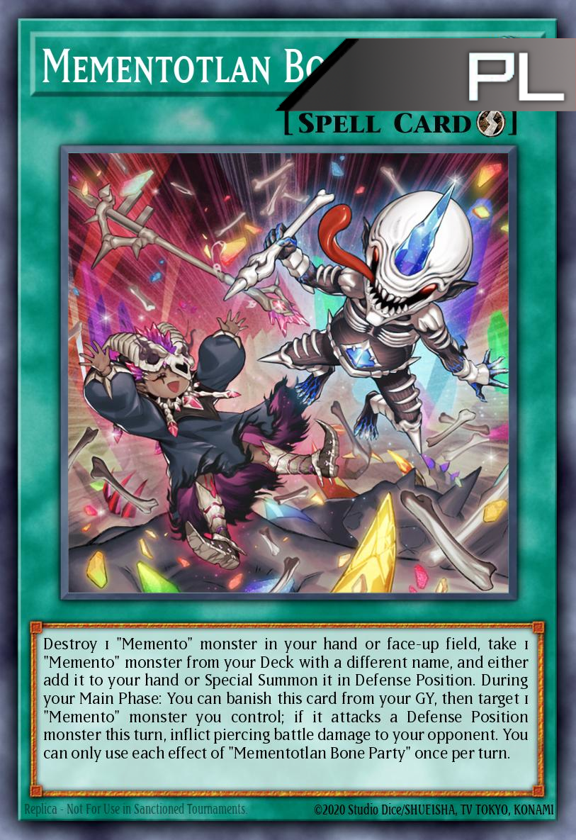 Mementotlan Bone Party - RA04-EN099 - 1st Edition - Platinum Secret Rare