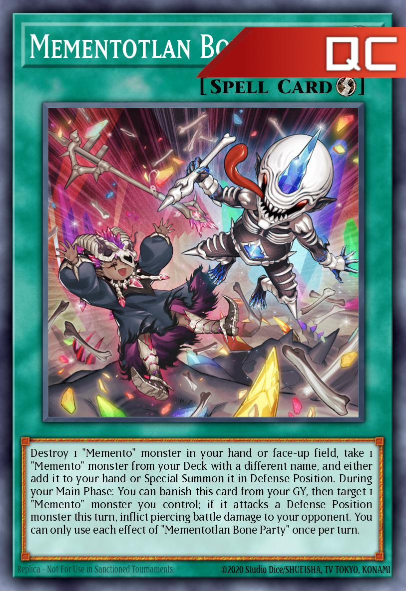 Mementotlan Bone Party - RA04-EN099 - 1st Edition - Quarter Century Secret Rare