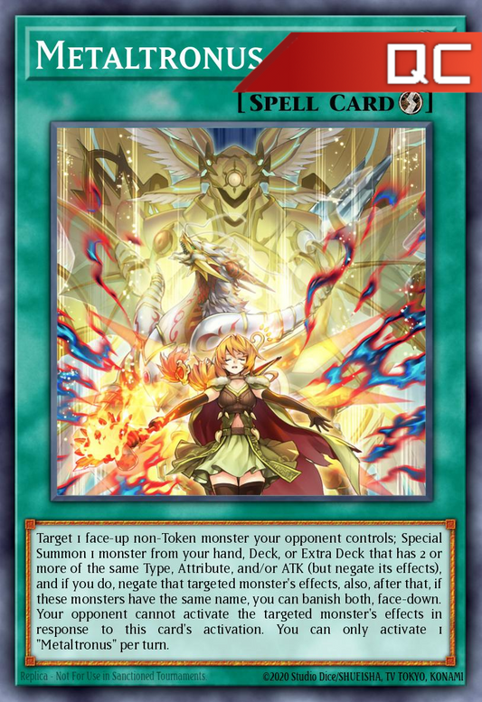 Metaltronus - RA04-EN100 - 1st Edition - Quarter Century Secret Rare