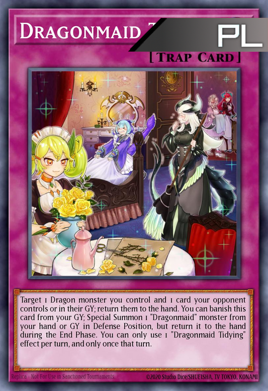 Dragonmaid Tidying - RA04-EN102 - 1st Edition - Platinum Secret Rare