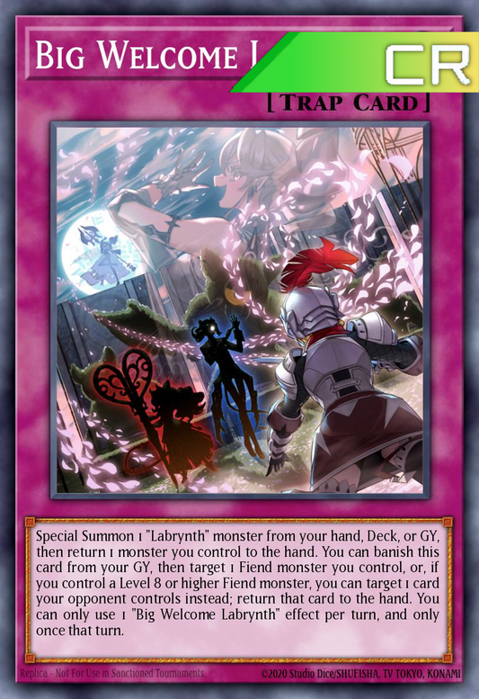 Big Welcome Labrynth - RA04-EN104 - 1st Edition - Collector's Rare