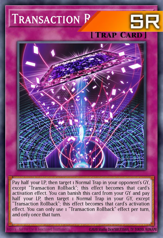 Transaction Rollback - RA04-EN105 - 1st Edition - Super Rare