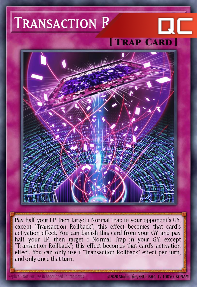 Transaction Rollback - RA04-EN105 - 1st Edition - Quarter Century Secret Rare
