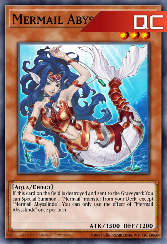 Mermail Abysslinde - RA04-EN011 - 1st Edition - Quarter Century Secret Rare