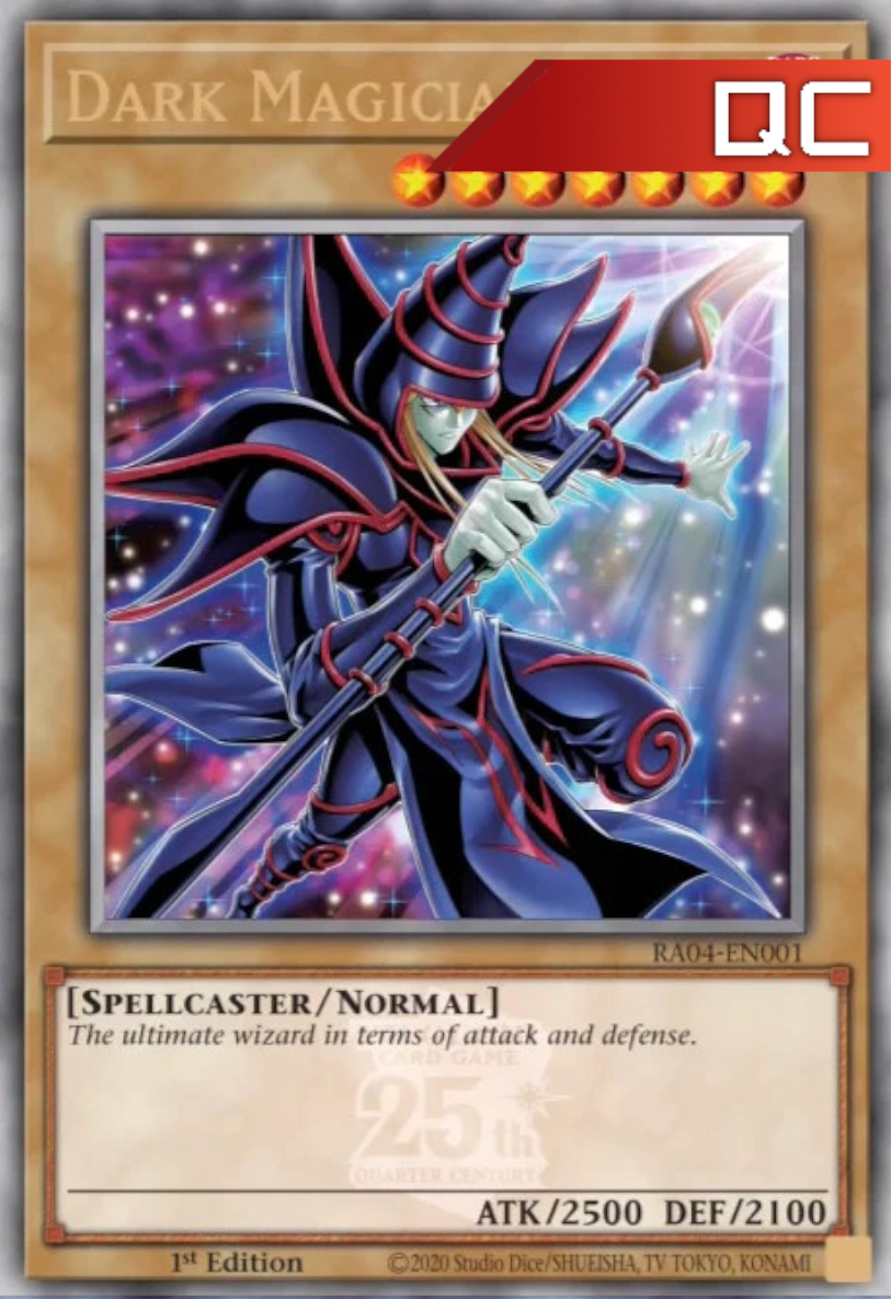 Dark Magician (Quarter Century Art Collection Art) - RA04-EN001 - 1st Edition - Quarter Century Secret Rare