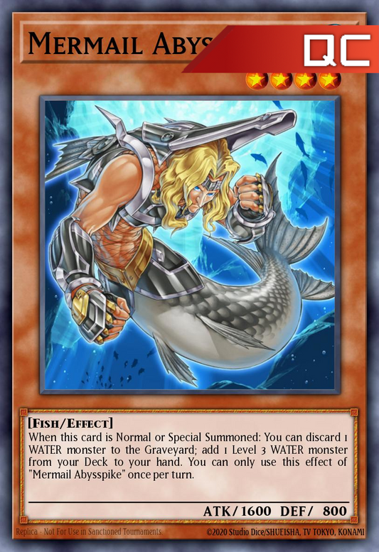 Mermail Abysspike - RA04-EN012 - 1st Edition - Quarter Century Secret Rare